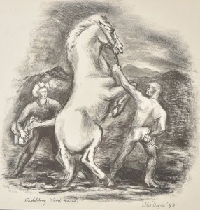 "Saddling a Wild Horse" By Otis Dozier