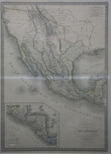 "Map of Republic of Texas & Mexico 1838" By M. Lapis