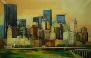 "Dallas Skyline - 1970" By M. Munger